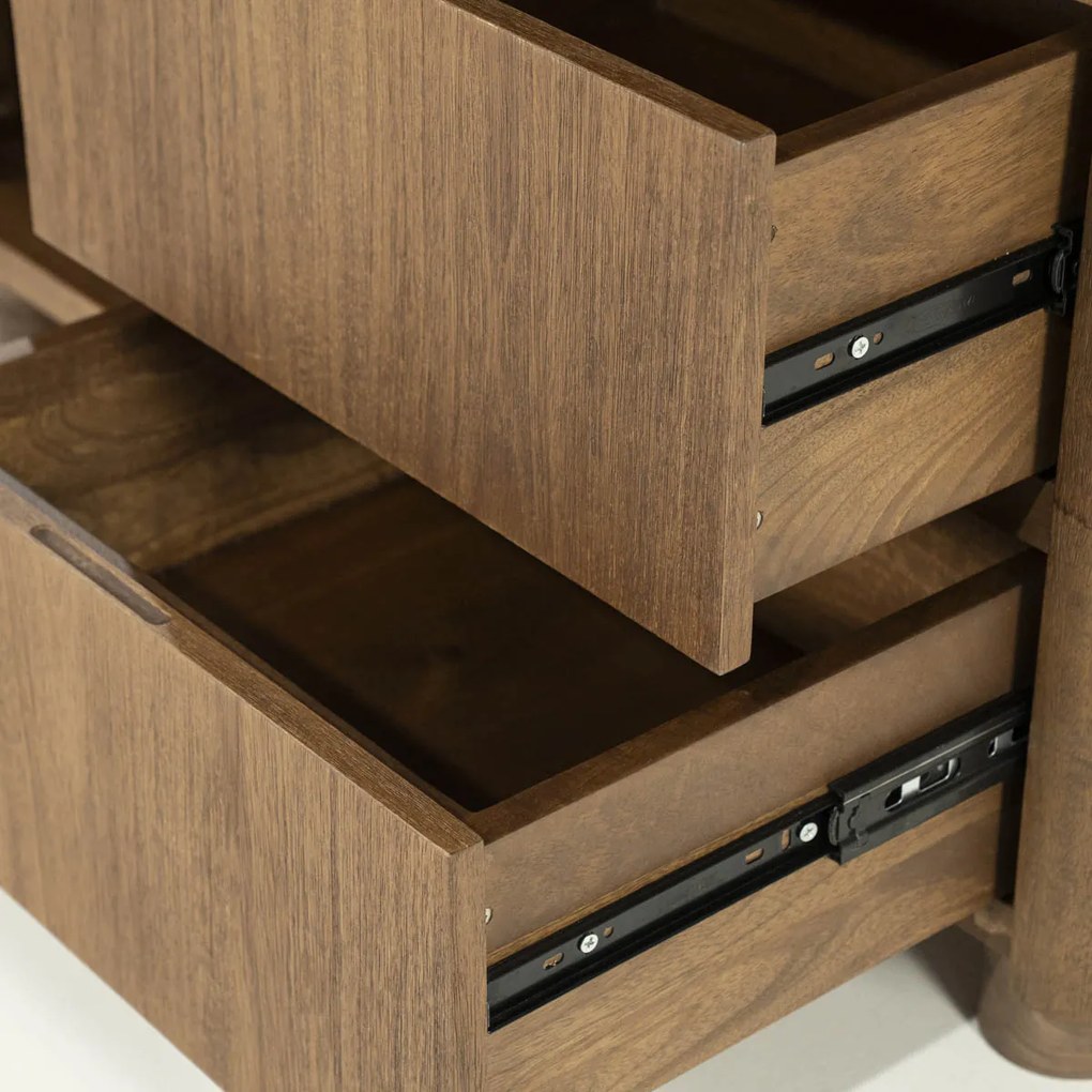 Houten Kast Met Vakken En Deuren - 100x40x180cm.