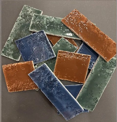 Terre d'azur Denia wandtegel 10x10cm blauw