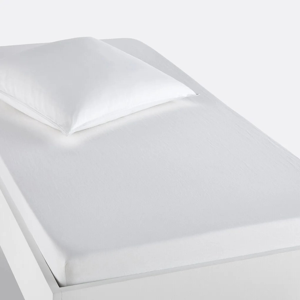 Effen hoeslaken in gewassen katoen, Scenario