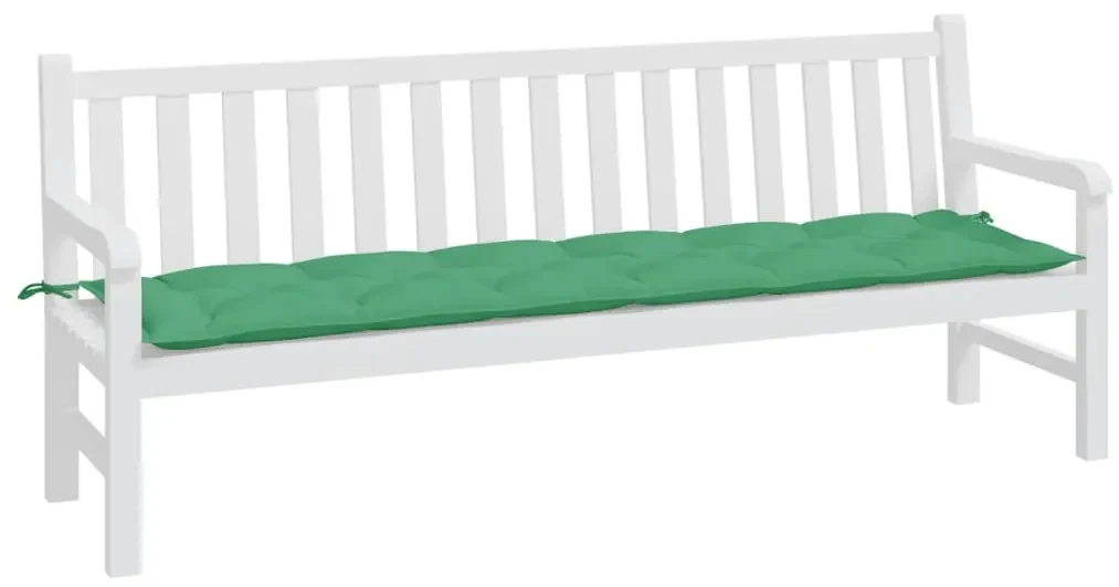vidaXL Tuinbankkussen 200x50x7 cm stof groen