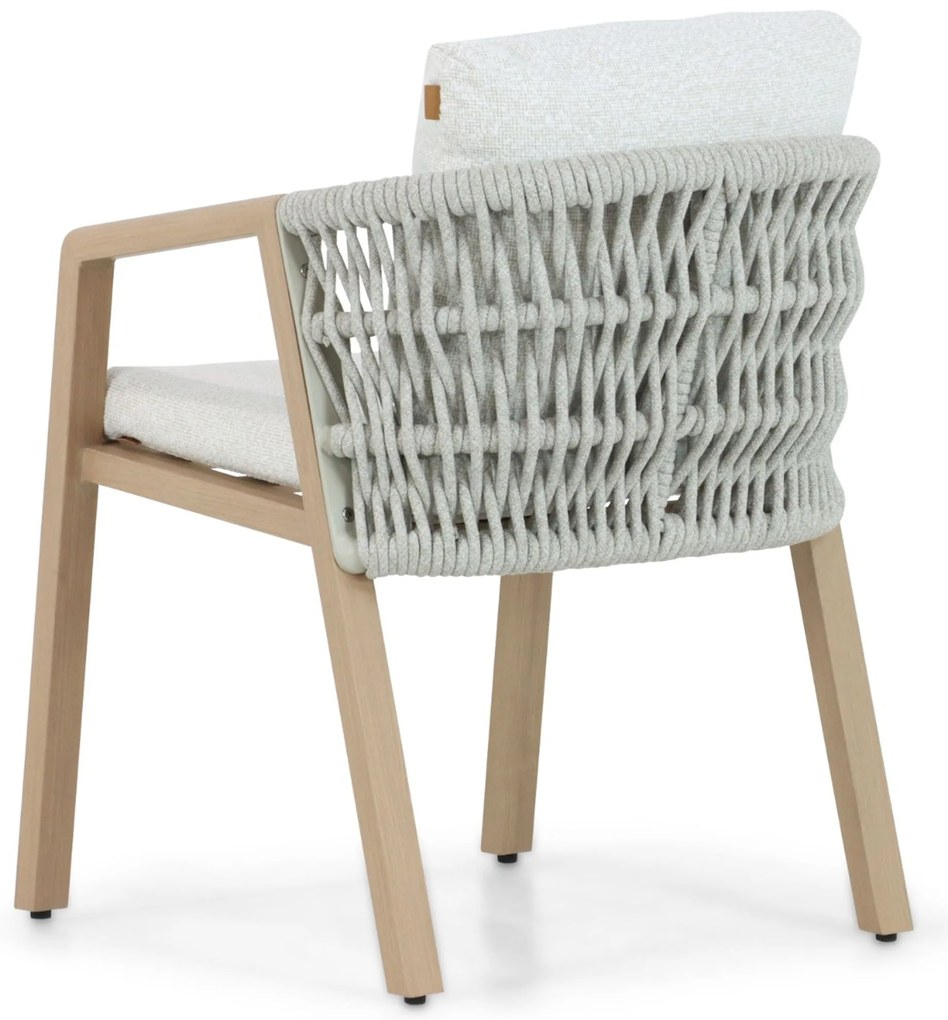 Tuinset 4 personen 220 cm Aluminium/rope Grijs Santika Furniture Santika