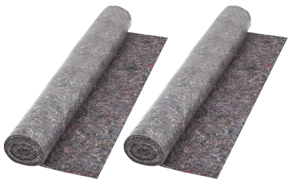 vidaXL Schildersvlies anti-slip 50 m 180 g/m² grijs 2 st