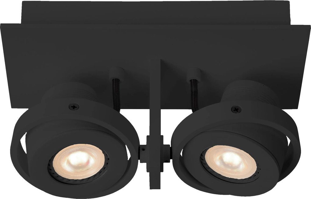 Zuiver Luci-LED Spot Dubbel Zwart Dimbaar