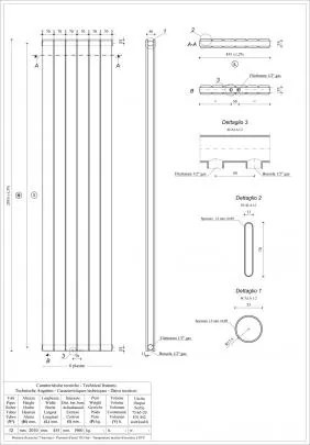 Calor Millenium dubbele sierradiator wit 200x45cm 1461W