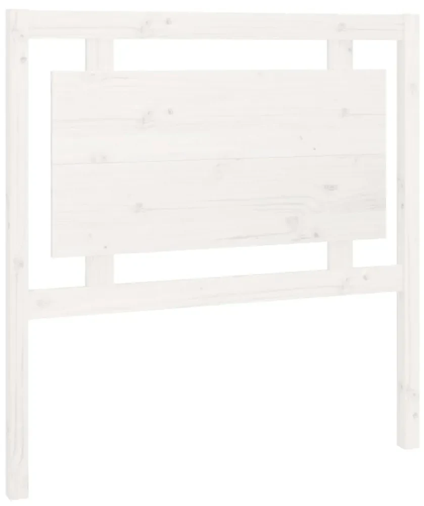 vidaXL Hoofdbord 95,5x4x100 cm massief grenenhout wit