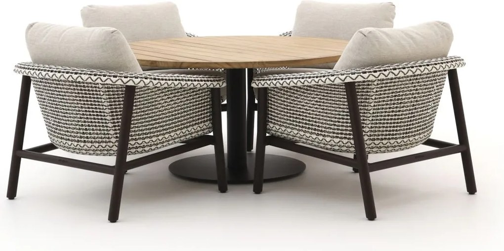 + 15% kassakorting | Diningset Zavelli | 4 personen | Tuinset teakhout | 5-delig | Kees Smit Tuinmeubelen