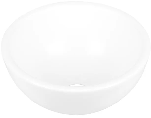 Differnz Boomer Waskom - 20x20x10cm - keramiek - rond - glans wit 36.102.20