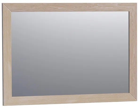 BRAUER Massief Eiken Spiegel - 100x70cm - zonder verlichting - rechthoek - white oak 30070WOG