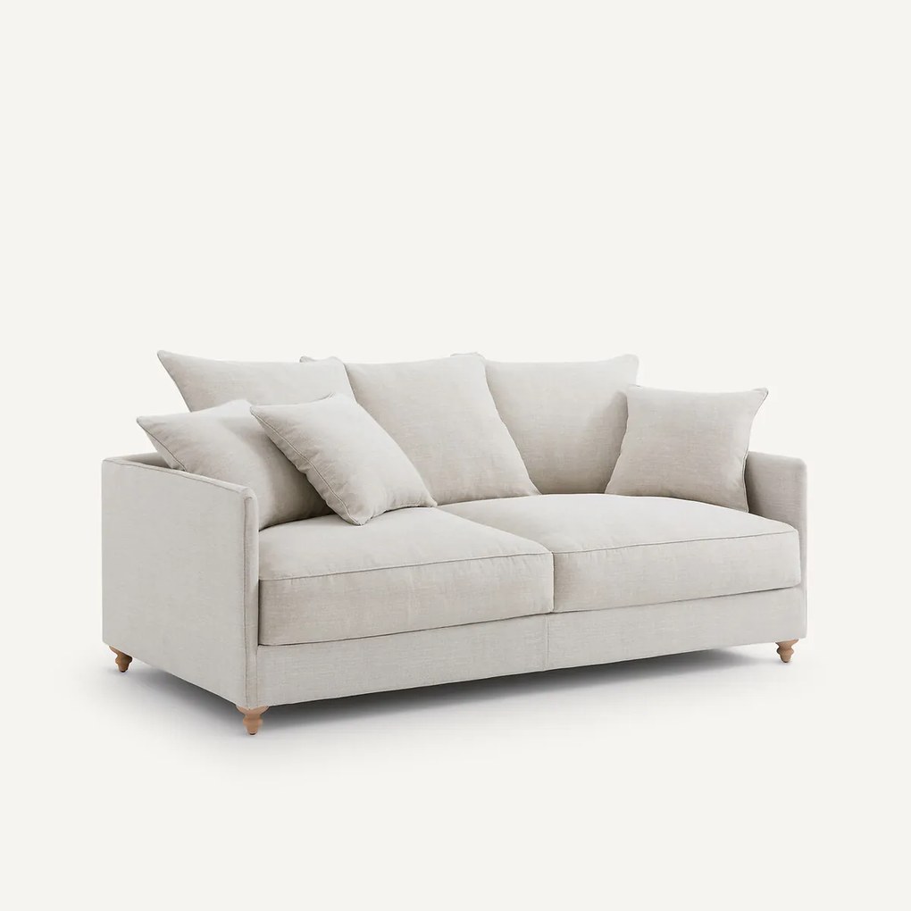 Compact omvormbare bank in katoen/linnen, Lazare