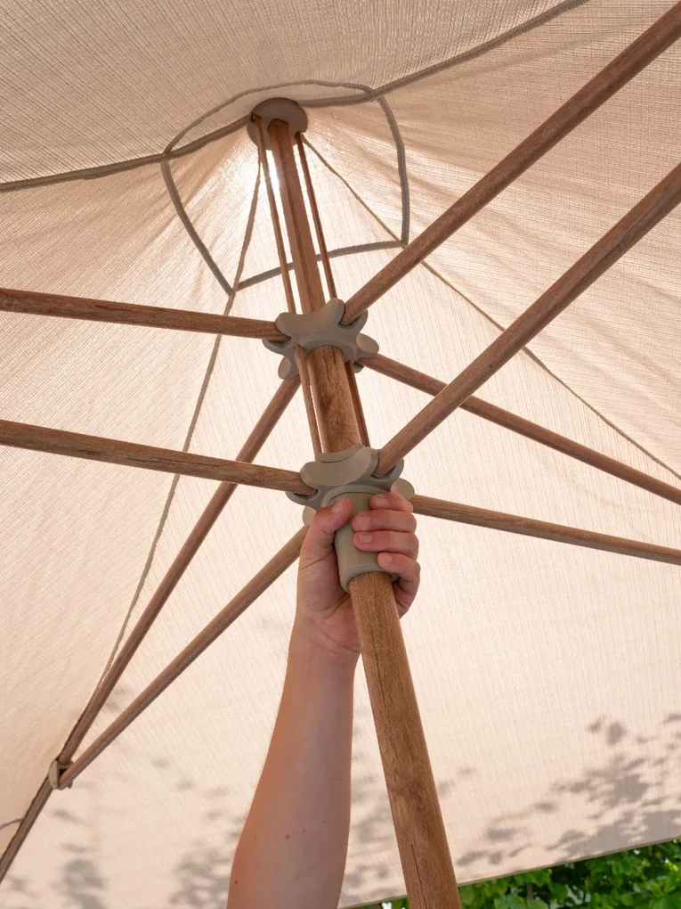 4 Seasons Vivenda stokparasol 270x270 cm. - beach/woodlook