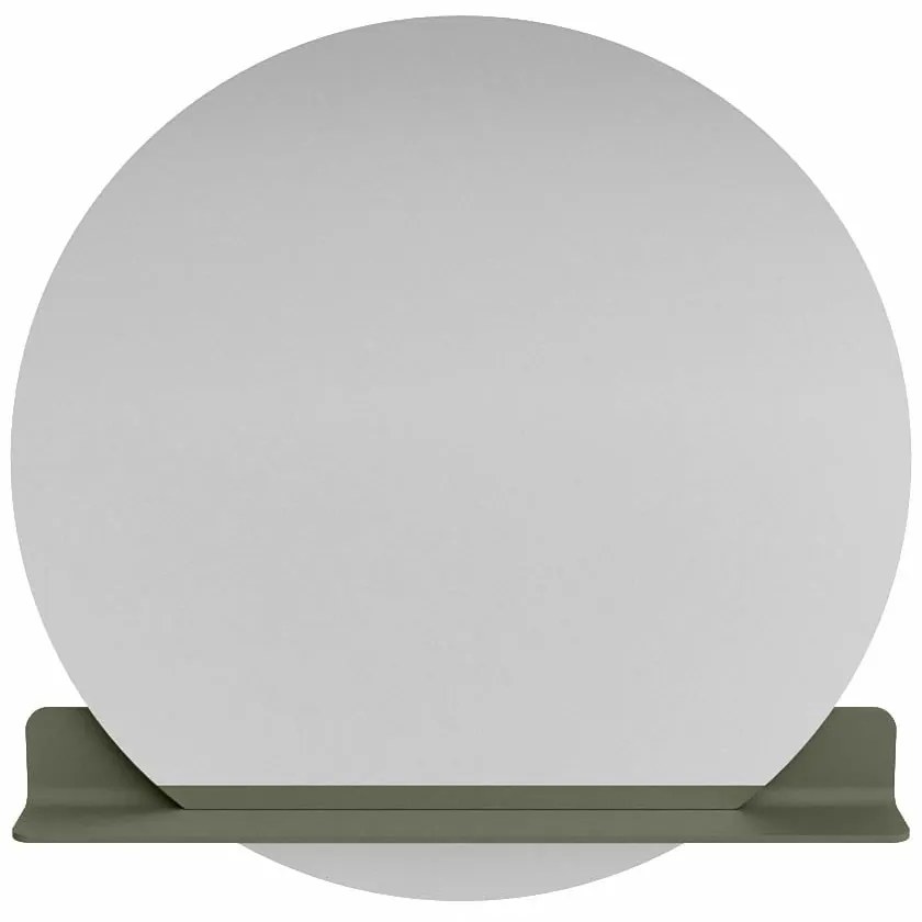 Mondiaz Spot spiegel rond Ø100cm met planchet army