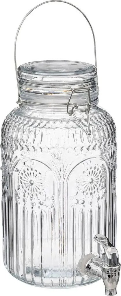 Secret de Gourmet drankdispenser Mona – 3,8 L – Glas met Tapkraan – Stijlvol &amp; Praktisch