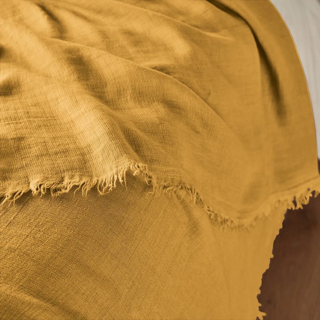 Beddensprei in gewassen linnen, Linange