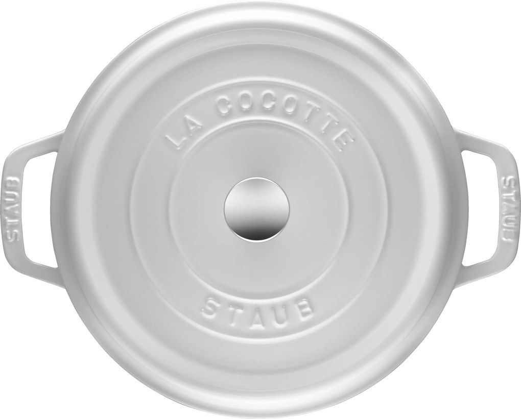 Staub La Cocotte Cocotte 28 cm / 6,75 l, Rond, Puur wit - La Cocotte - Staub