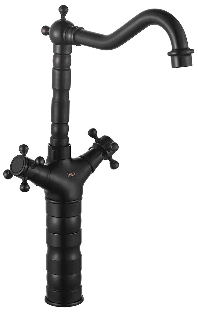 Keukenkraan Wastafelkraan Rea Rustico Old Black