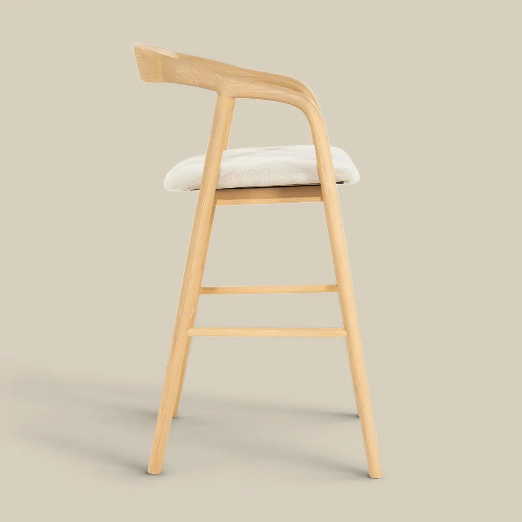 Barkruk Hout Wabi Sabi Stijl Naturel