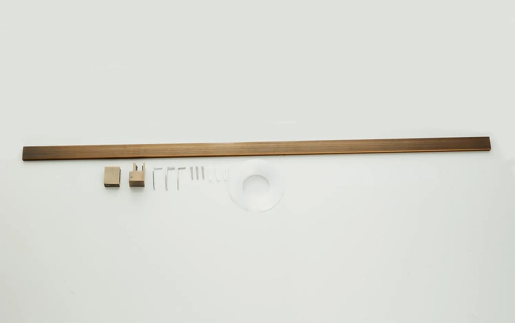 Saniclear Antique stabilisatiestang 120cm verouderd messing inkortbaar