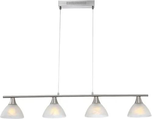 Hanglamp ruben nikkel mat 4-lichts 4w