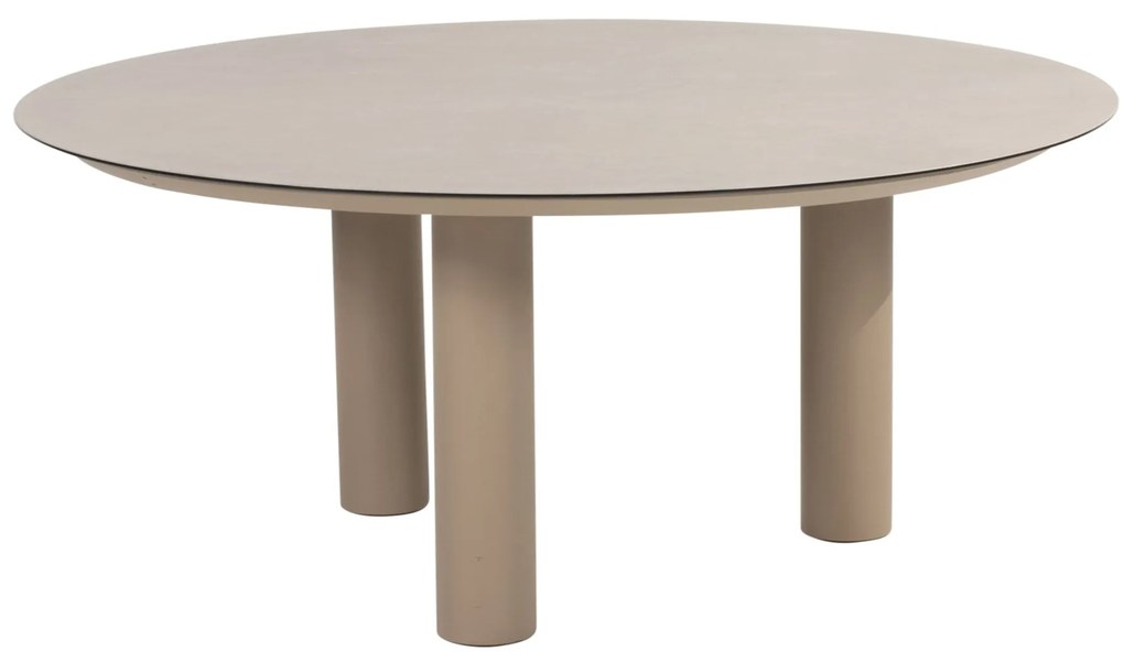 Donato low dining tuintafel met 3 poten 160xH69 cm printed ceramic latte Taste 4SO