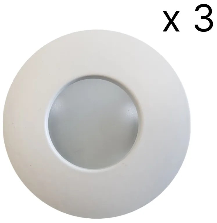 NJOY verlichtingsset met 3 LED spots 83mm 5W wit