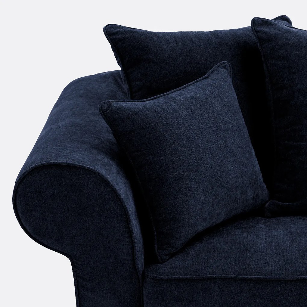 2-, 3- of 4-zitsbank met afneembare hoezen, in gemêleerd polyester, ADELIA