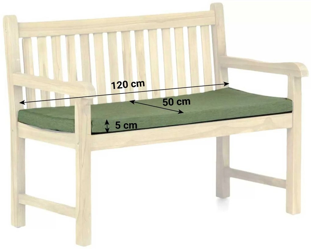 Lifestyle Garden Furniture Bankkussen Forest Green Textiel Groen