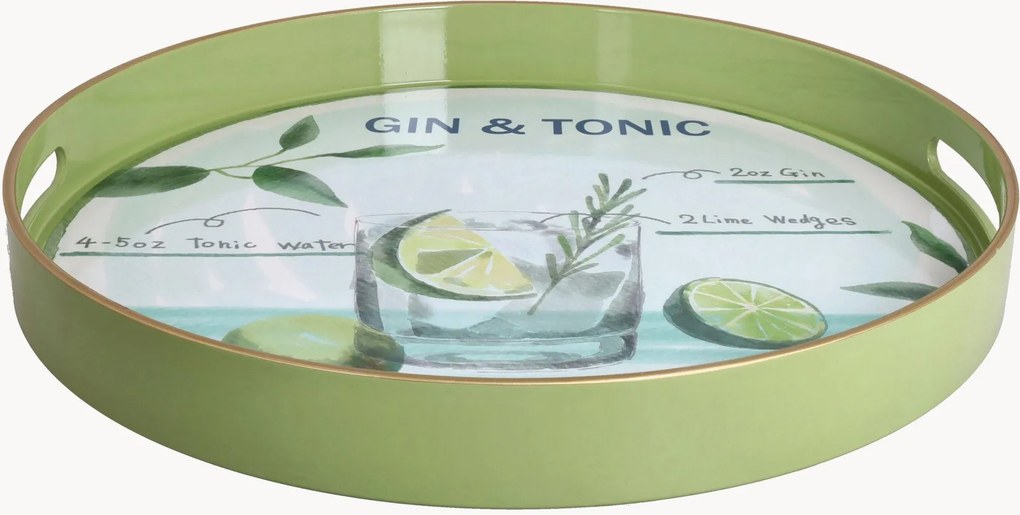 Rond dienblad Gin & Tonic Serving Summer Time