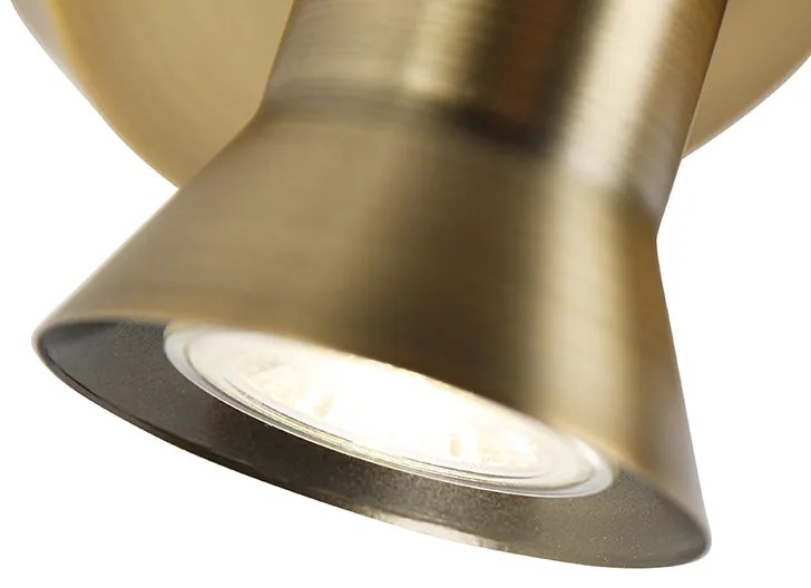 PlafondSpot / Opbouwspot / Plafondspot brons draai- en kantelbaar rond - Karin 2 Design, Modern, Retro GU10 Binnenverlichting Lamp