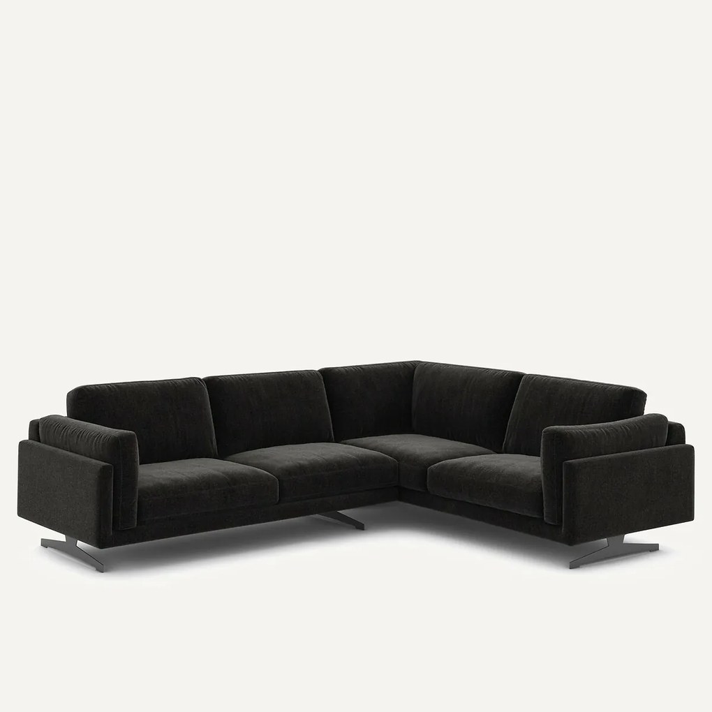 Chenille fluwelen hoekbank, César