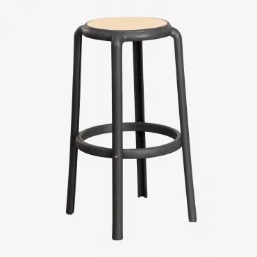 Set Van 4 Omara Hoge Krukken Grijs – Grafiet & ↑75 Cm - Sklum