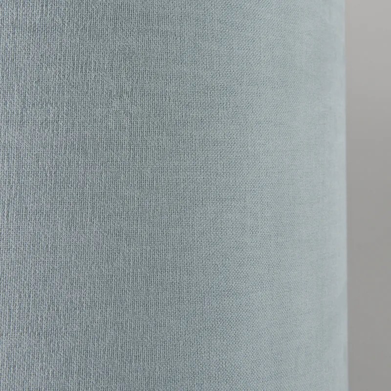 Hanglamp zwart met kap 35 cm lichtblauw verstelbaar - Blitz