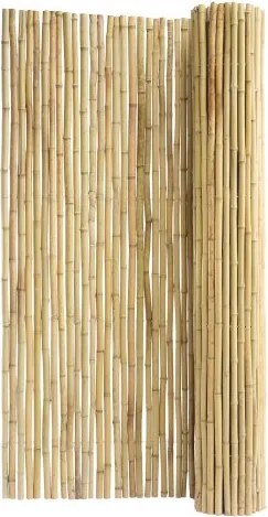 VEVOR Natural Rolled Bamboo Fence, milieuvriendelijk bamboescherm, 1,8 m hoog x 2,4 m lang x 1,9 cm diep, decoratief bamboescherm voor tuin, achtertuin, balkon, terras en zwembad.