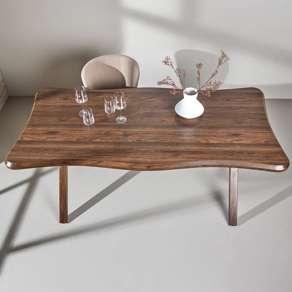 Houten Eettafel Met X Vormige Poten - 90 X 180cm.