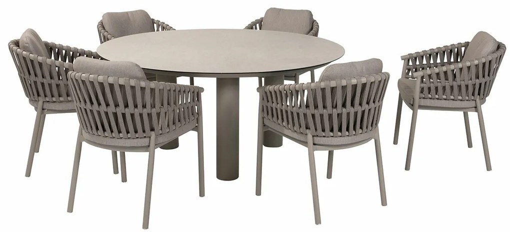 Taste by 4 Seasons Catalana tuinset 7-delig - Donato tuintafel Ø160x75 cm