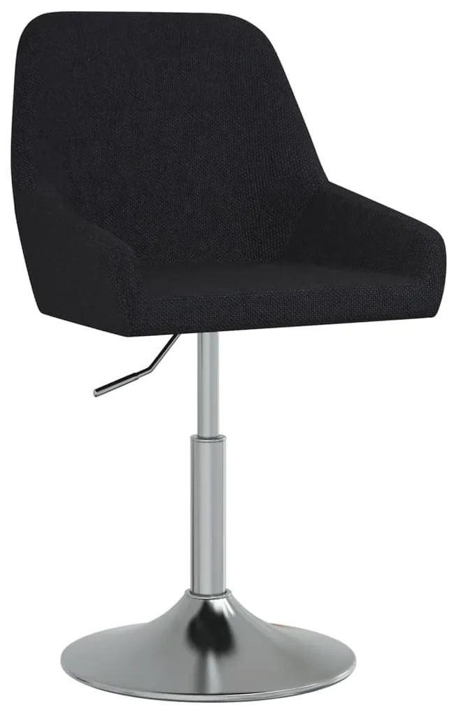 vidaXL Barkruk stof zwart