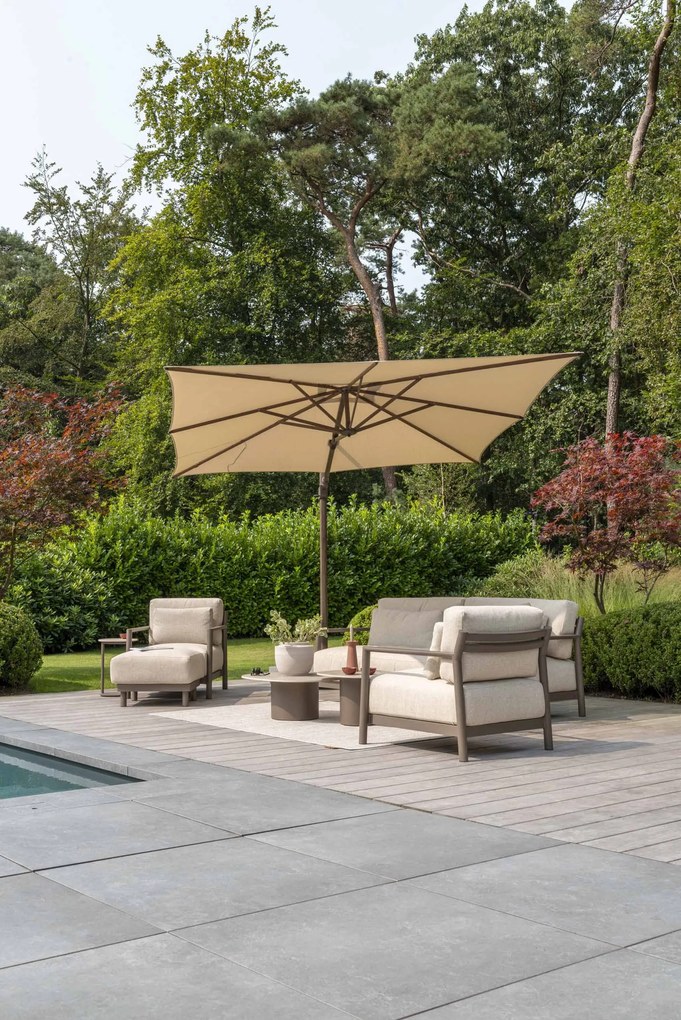 4 Seasons Outdoor Capresi loungestoel  Loungestoel    antraciet weerbestendig