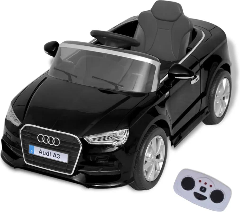 Elektrische speelgoedauto met afstandsbediening Audi A3 zwart
