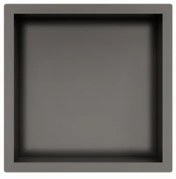 Fortifura Galeria Inbouwnis - 30x30x10cm - Geborsteld Gunmetal PVD