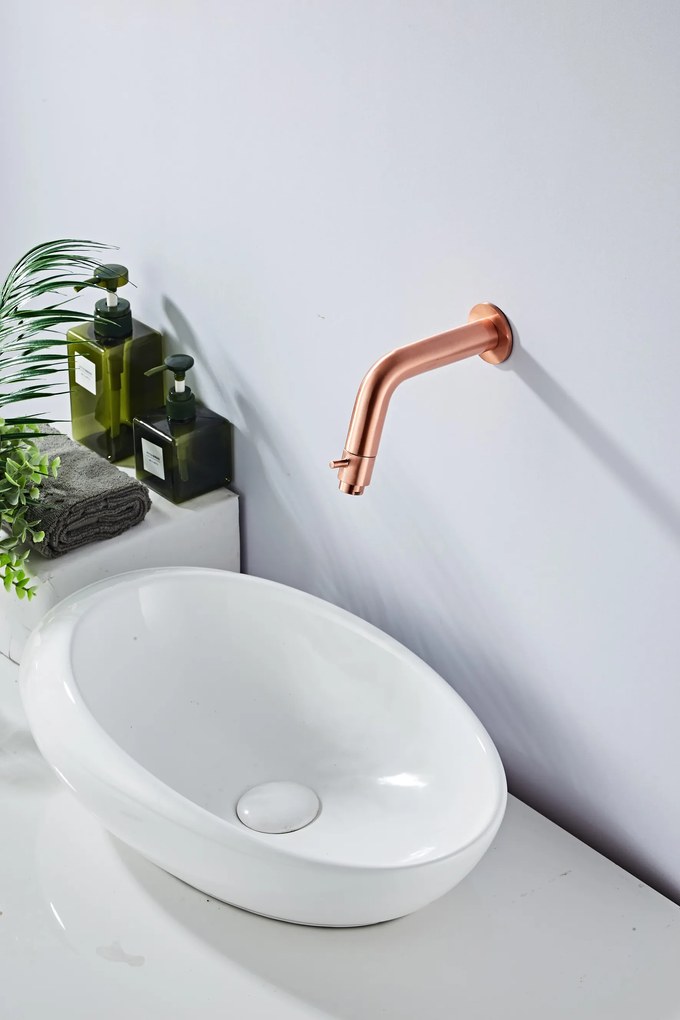 Saniclear Copper inbouw toiletkraan koper geborsteld