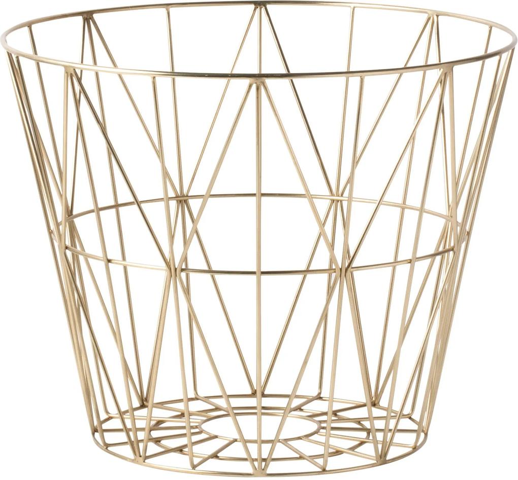 Ferm Living Wire Basket Brass opbergmand small