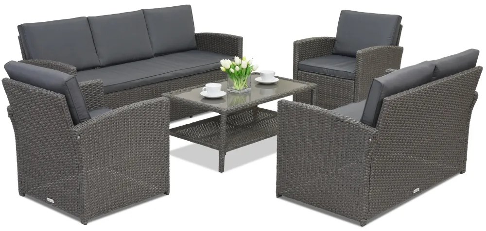 Tuinmeubelen Monaco Coffee 7 Garden Point antraciet