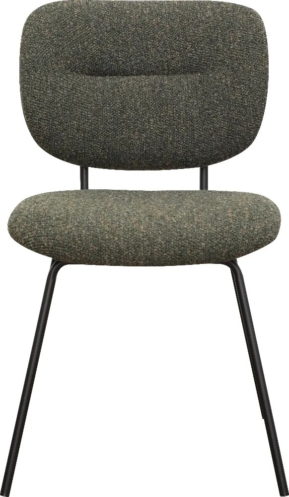 Moderne Eetkamerstoel Groen Boucle