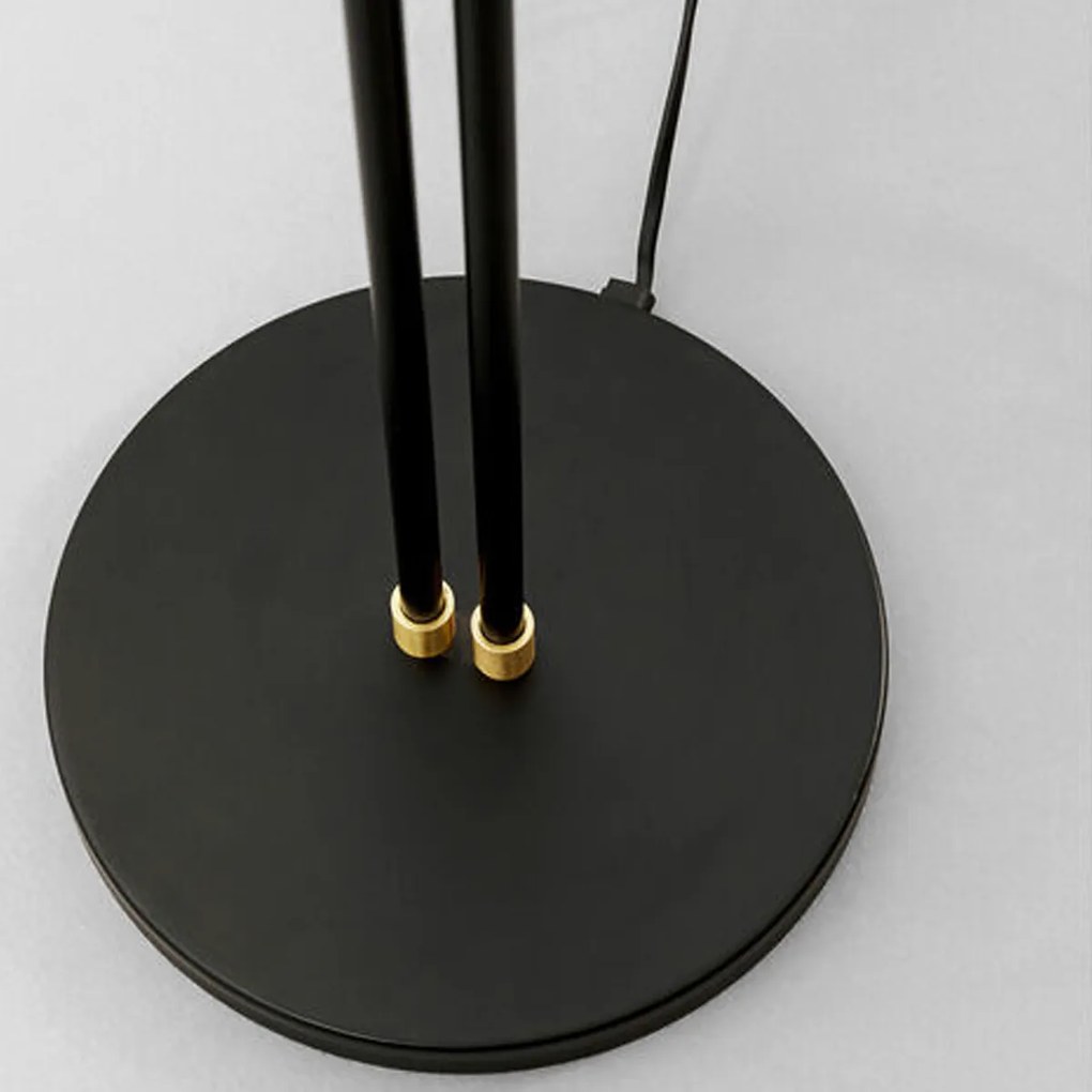 Staande Leeslamp Zwart Retro Design