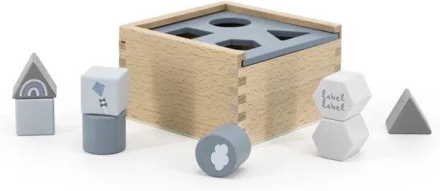 Shape Sorting Box - Blue - Houten speelgoed