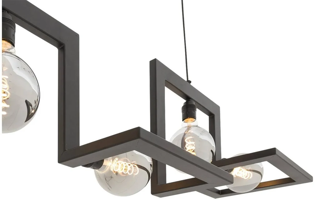 Goossens Hanglamp Anouk, Hanglamp met 5 lichtpunten exclusief lichtbron