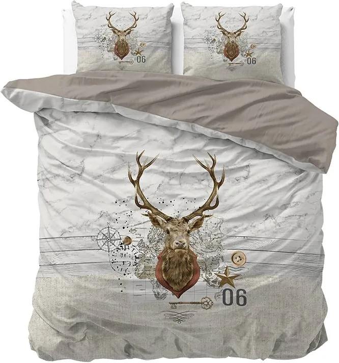 DreamHouse Bedding Christmas Deer 1-persoons (140 x 200/220 cm + 1 kussensloop) Dekbedovertrek