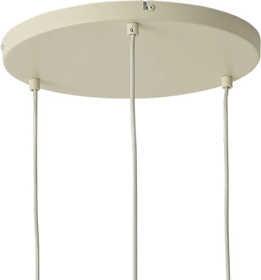 Moderne hanglamp beige met touw 3-lichts - Kora