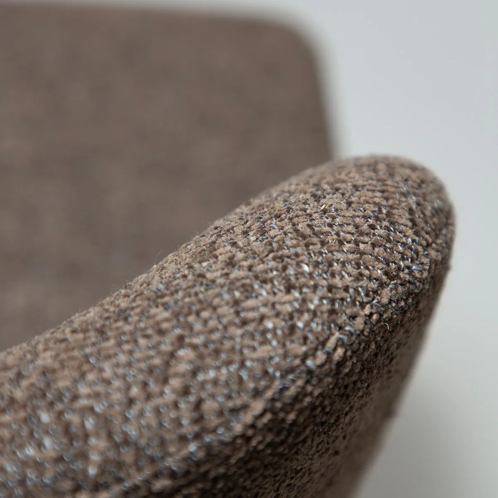 Dan-Form Glory Swivel Draaibare Barstoel Bruin Boucle