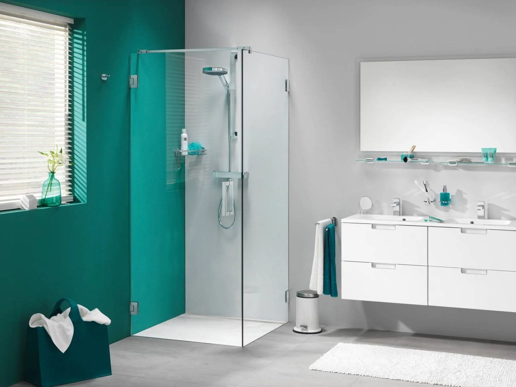 Sealskin Get Wet I Am Zijwand 90x200cm Chroom/Zilver hoogglans/Helder glas