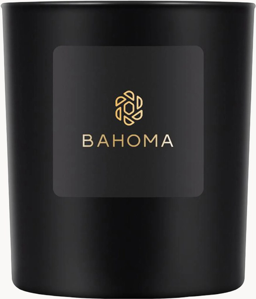 Geurkaars met één lont Bahoma London (vanille & saffraan noir)